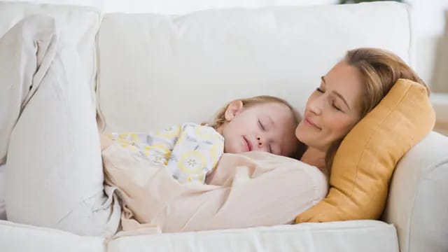 Child Sleeping Soundly while Teething