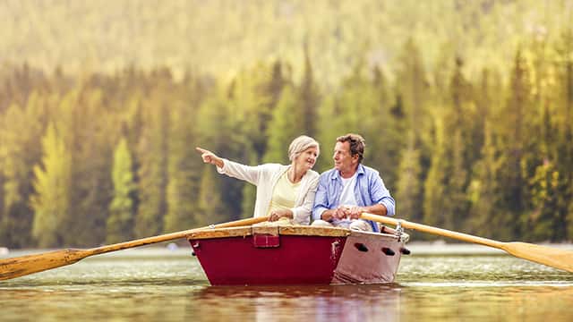Senior Couple on Boat