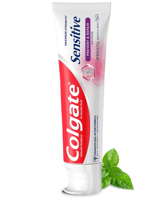 Packshot of Colgate<sup>®</sup> Sensitive Prevent & Repair<sup>™</sup> Toothpaste
