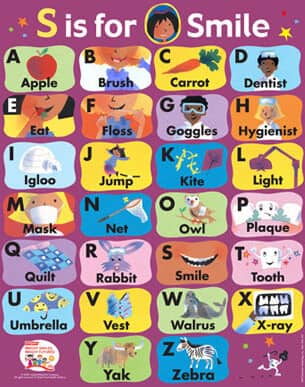 S is for smile a to z chart