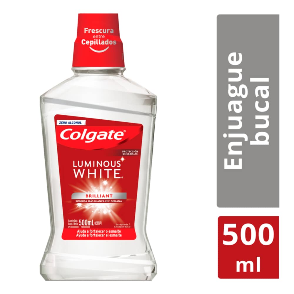 colgate luminous white Enjuague bucal