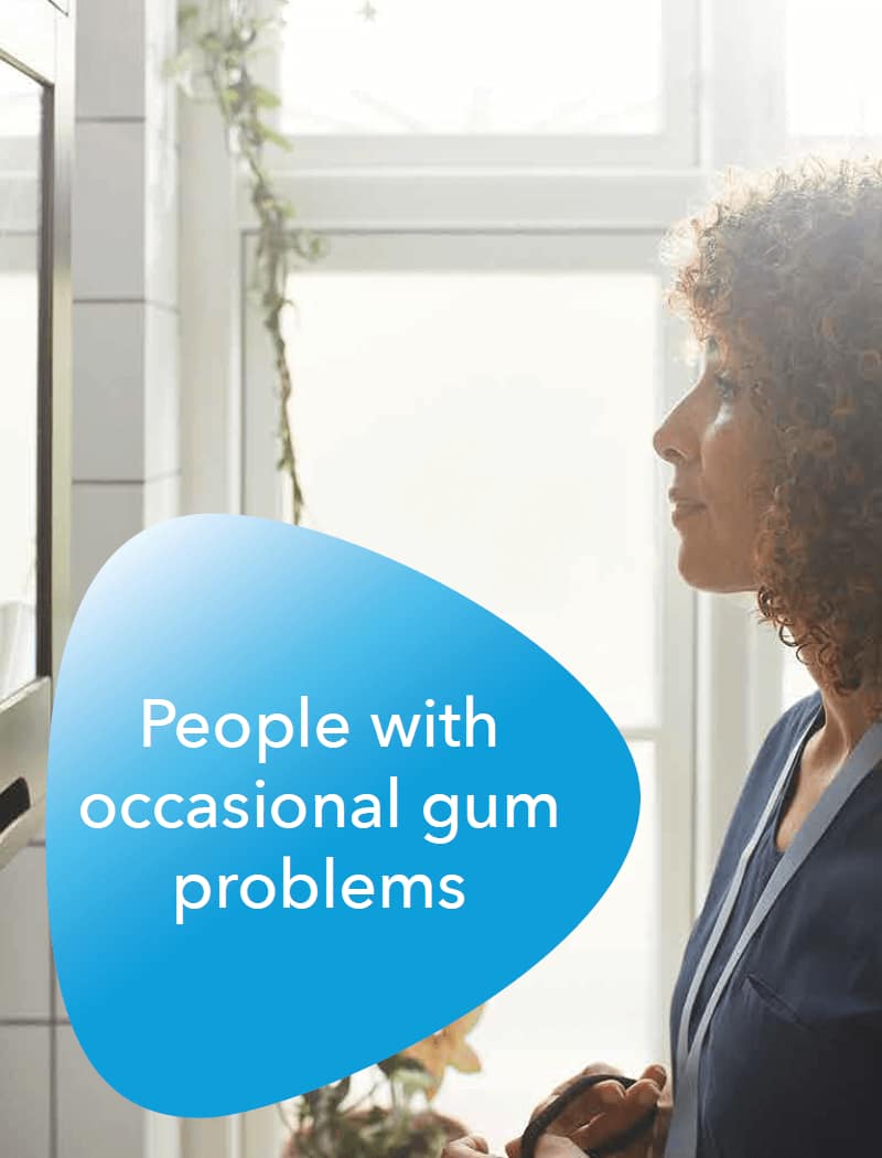 People with ocassional gum problems