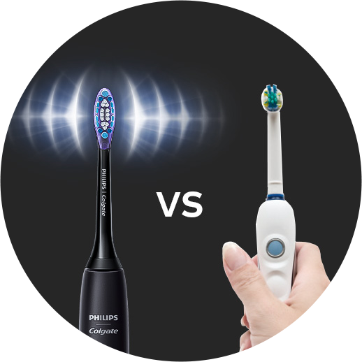 Cepillo Philips Colgate SonicPro con tecnología sónica vs cepillo de dientes eléctrico con cabezal giratorio