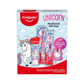 Colgate® Kids Unicorn Gift Set, 1 Powered Toothbrush, 1 Manual Toothbrush, Toothpaste