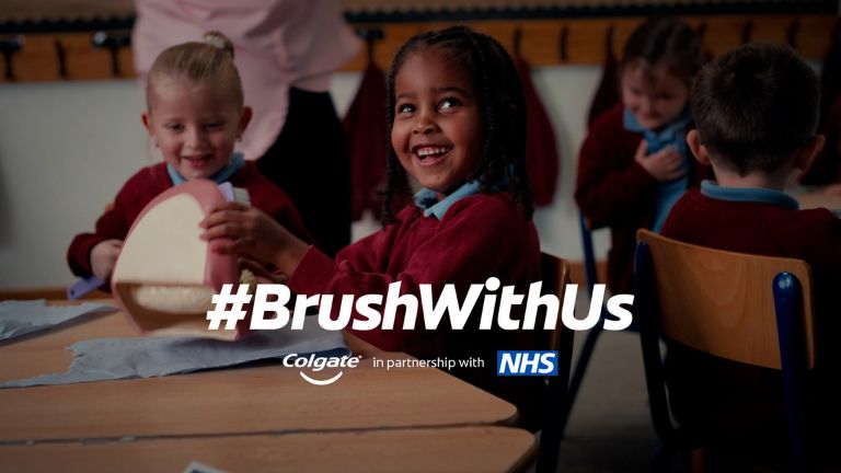 Press Release photo from Day 1 of Supervised Brushing launch