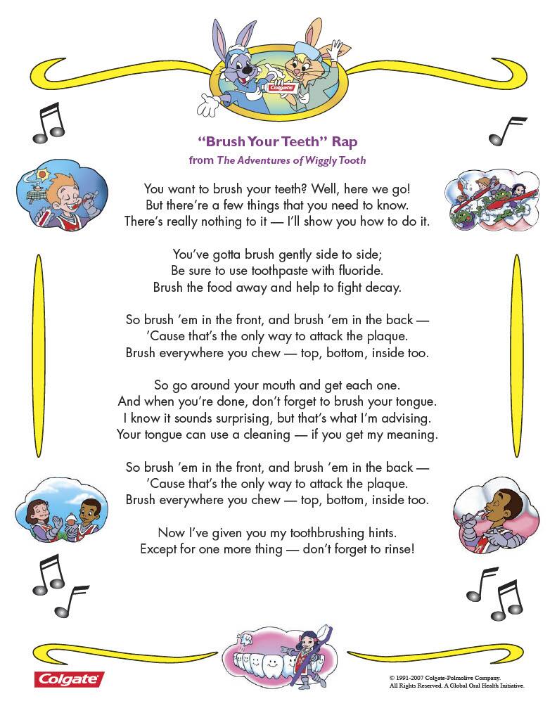 "Brush Your Teeth" Rap