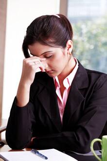 Stressed girl