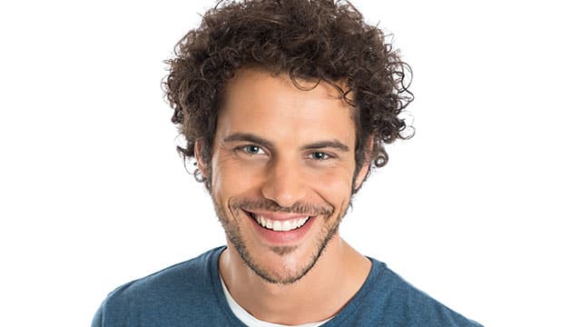 A man smiling