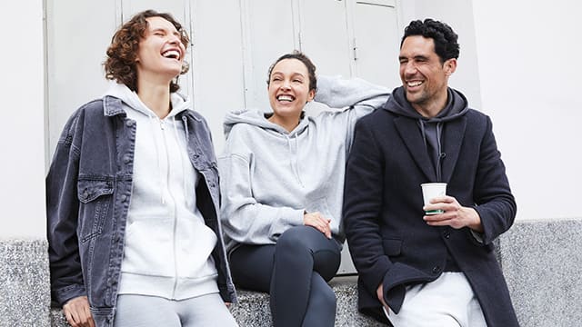 Group of friends smiling