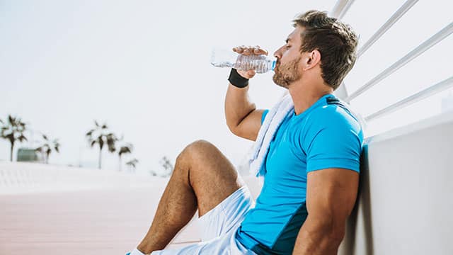 man doing work out and different exercises outdoor