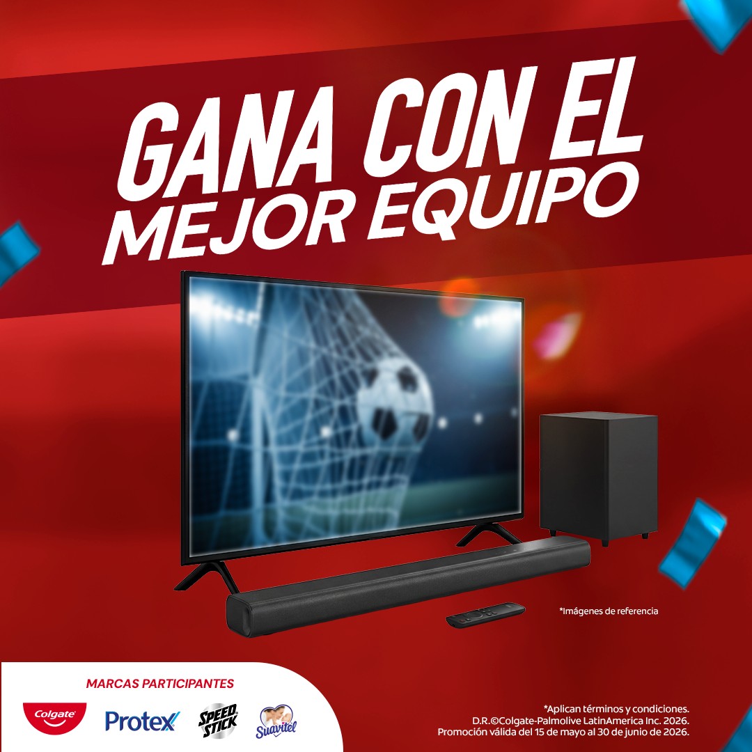 Promo Gana con el mejor equipo Colgate. Válido hasta junio 2026.