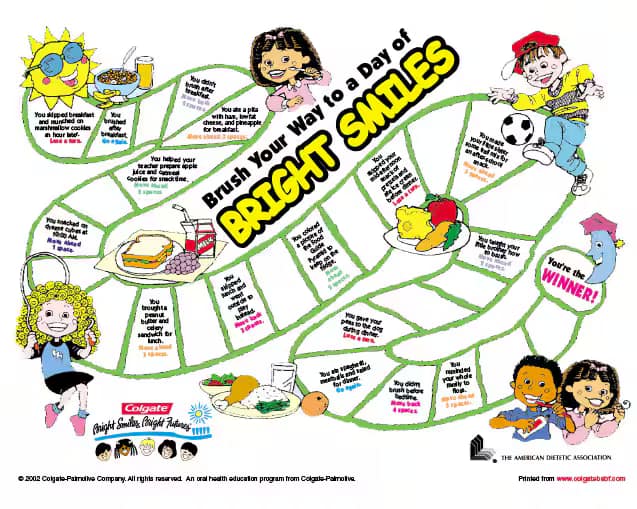 Brush Your Way to a Day of Bright Smiles Board Game