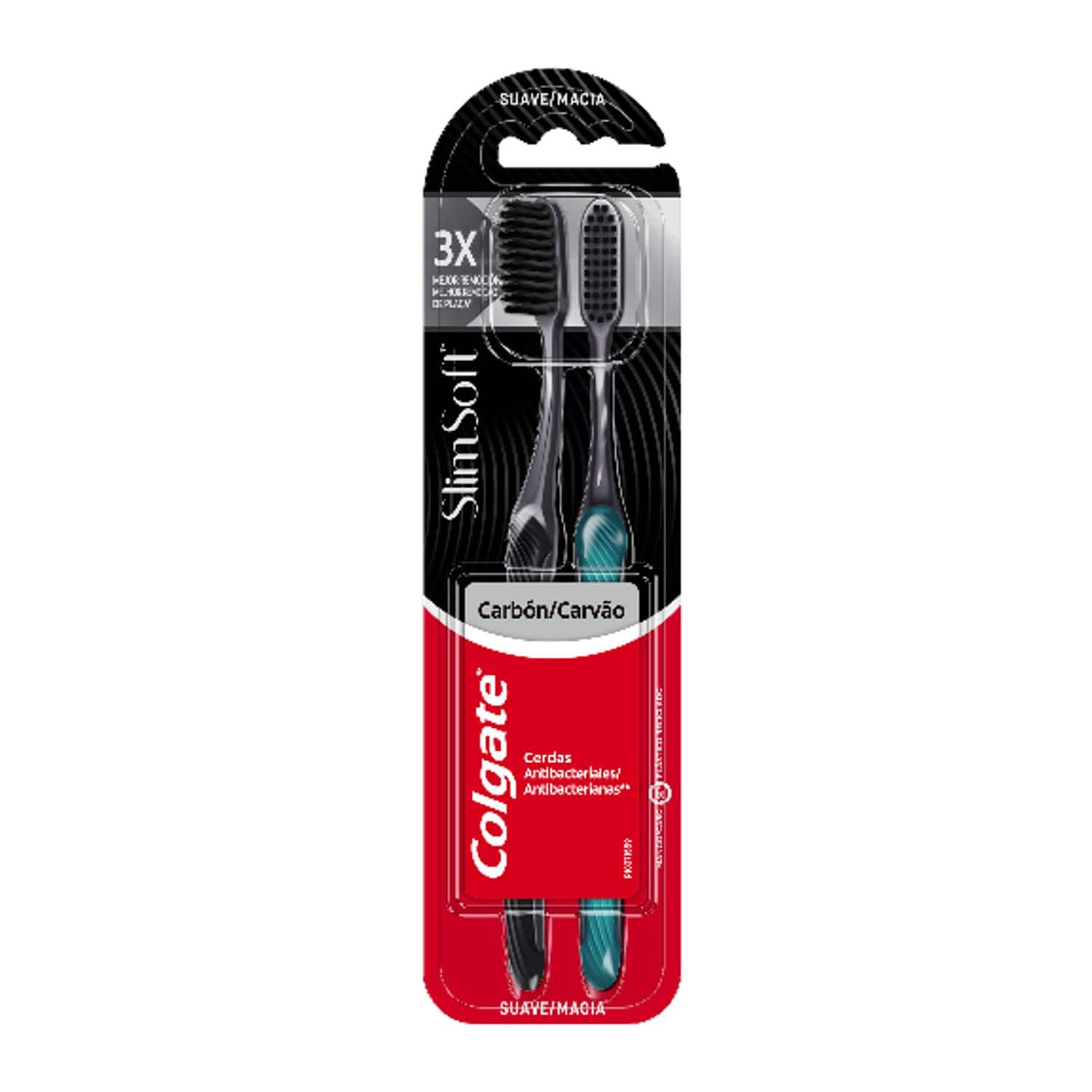 Cepillo de Dientes Colgate Slim Soft Charcoal