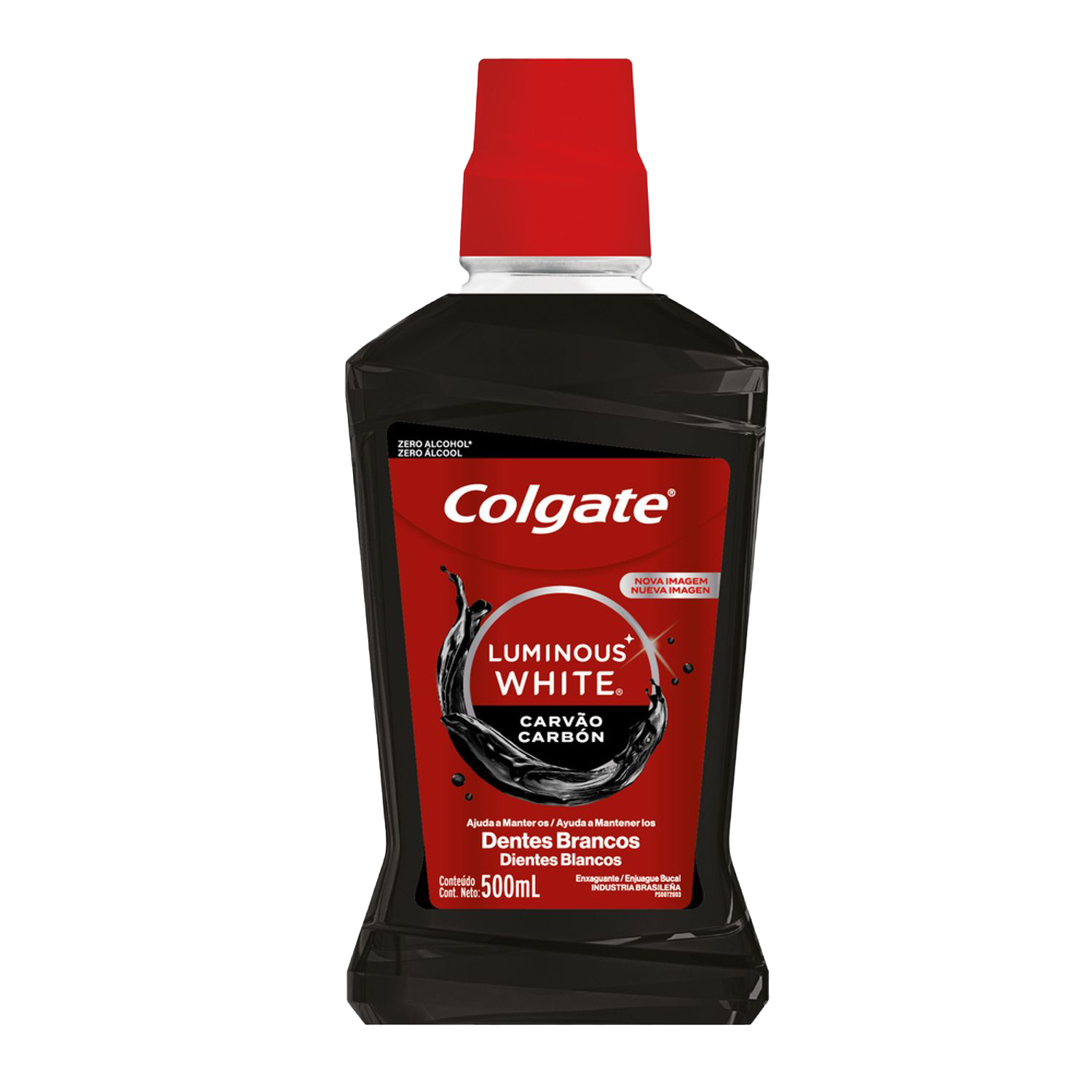 Enjuague Bucal Colgate Luminous White con Carbon