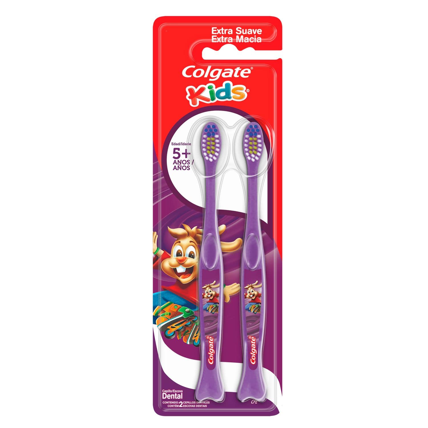 Cepillo Dental Colgate Kids Tandy Extra Suave x