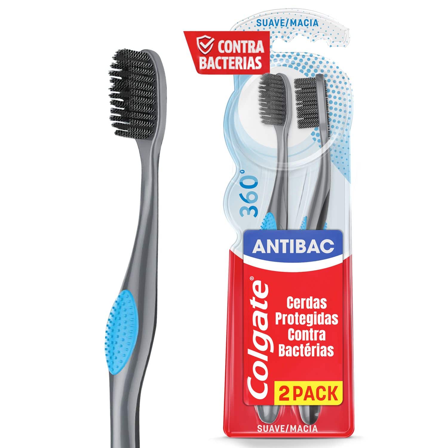 Cepillo Dental Colgate 360° Antibac