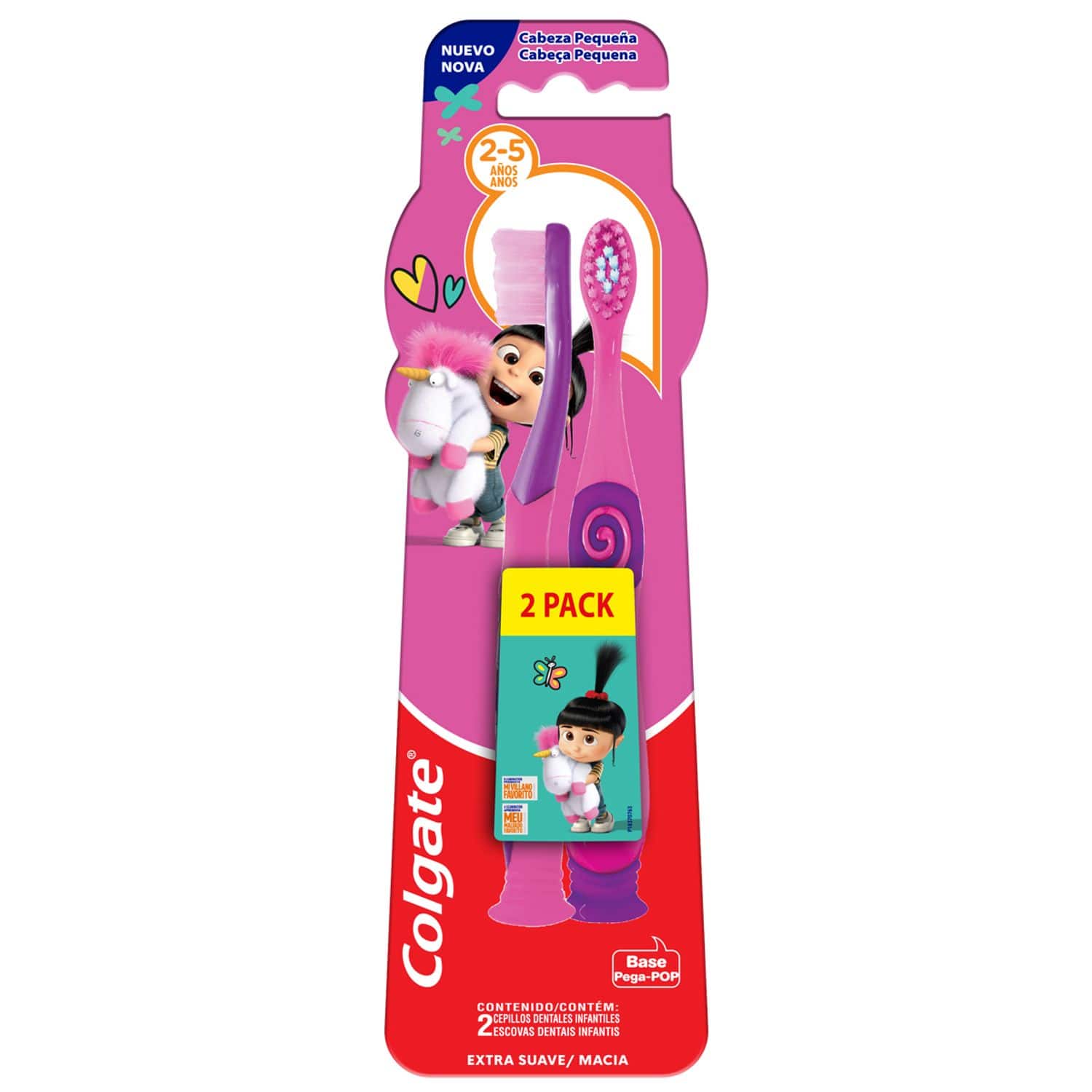 Colgate Niños Agnes & Fluffy Cepillo Dental 2-5 Años Extra Suave