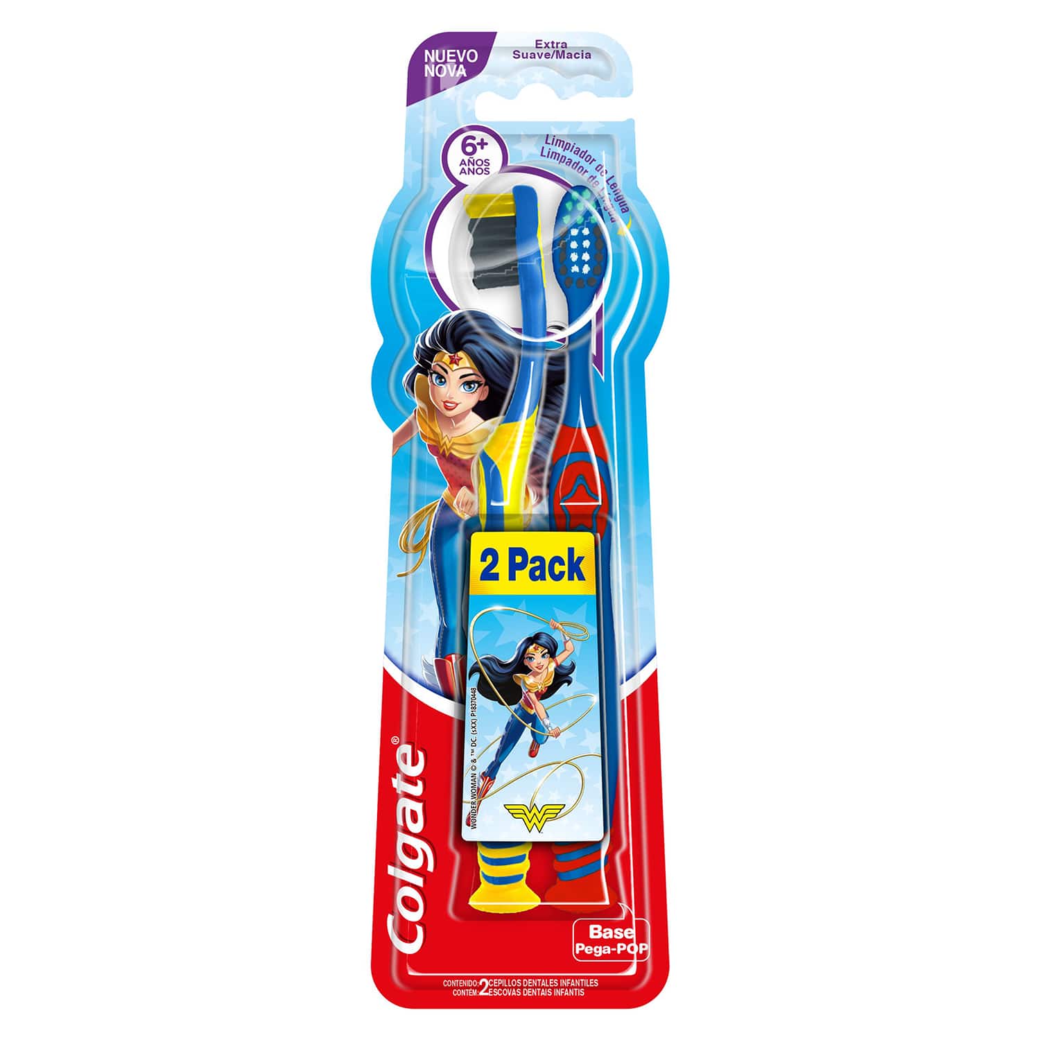 Colgate Smiles Cepillo Dental Batman / Mujer Maravilla