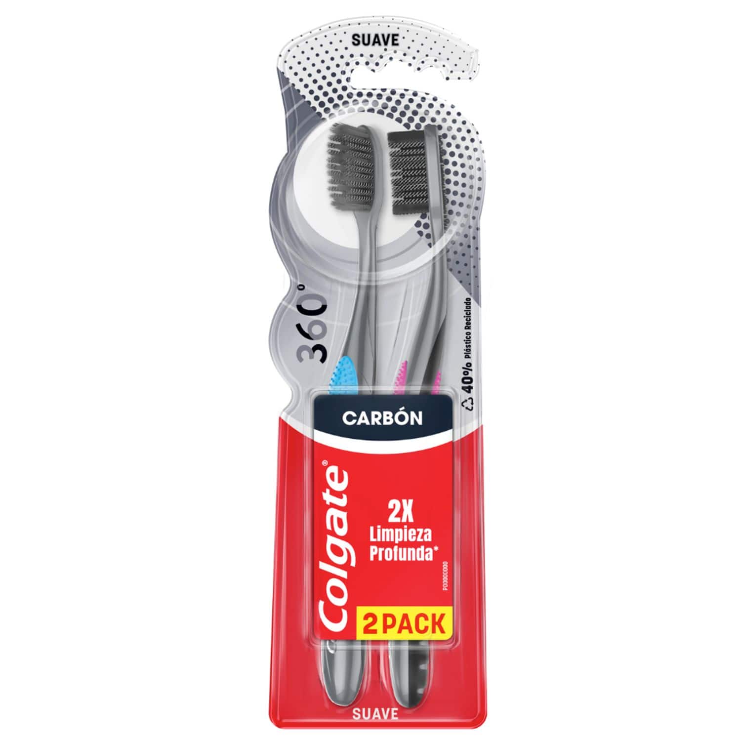 Cepillo Dental Colgate 360° Carbón