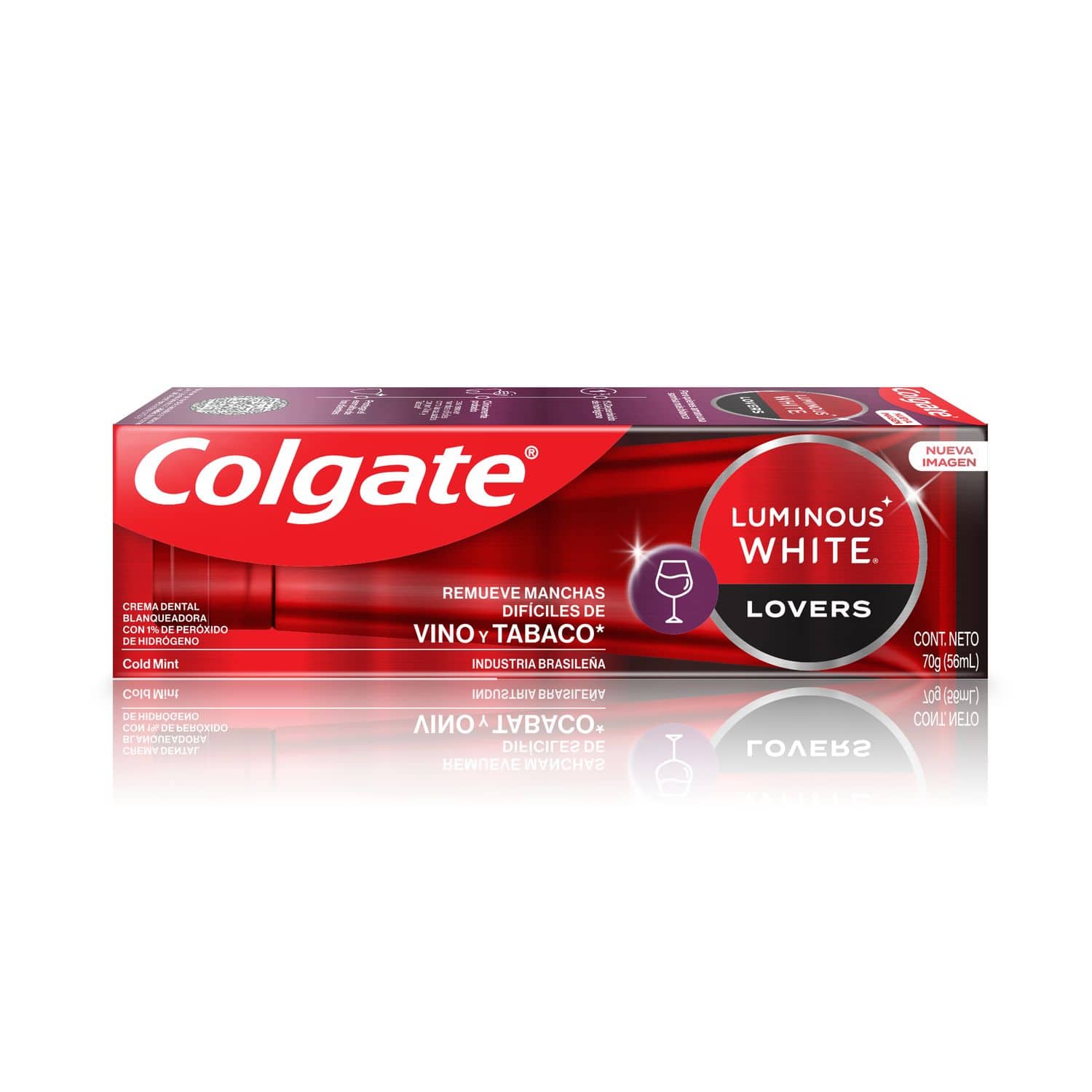 Colgate Luminous White Lovers Vino pasta dental blanqueadora
