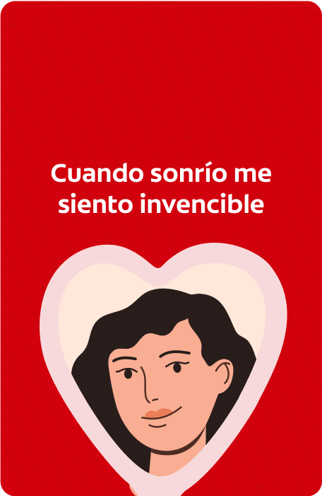 Cuando sonrío me siento invencible