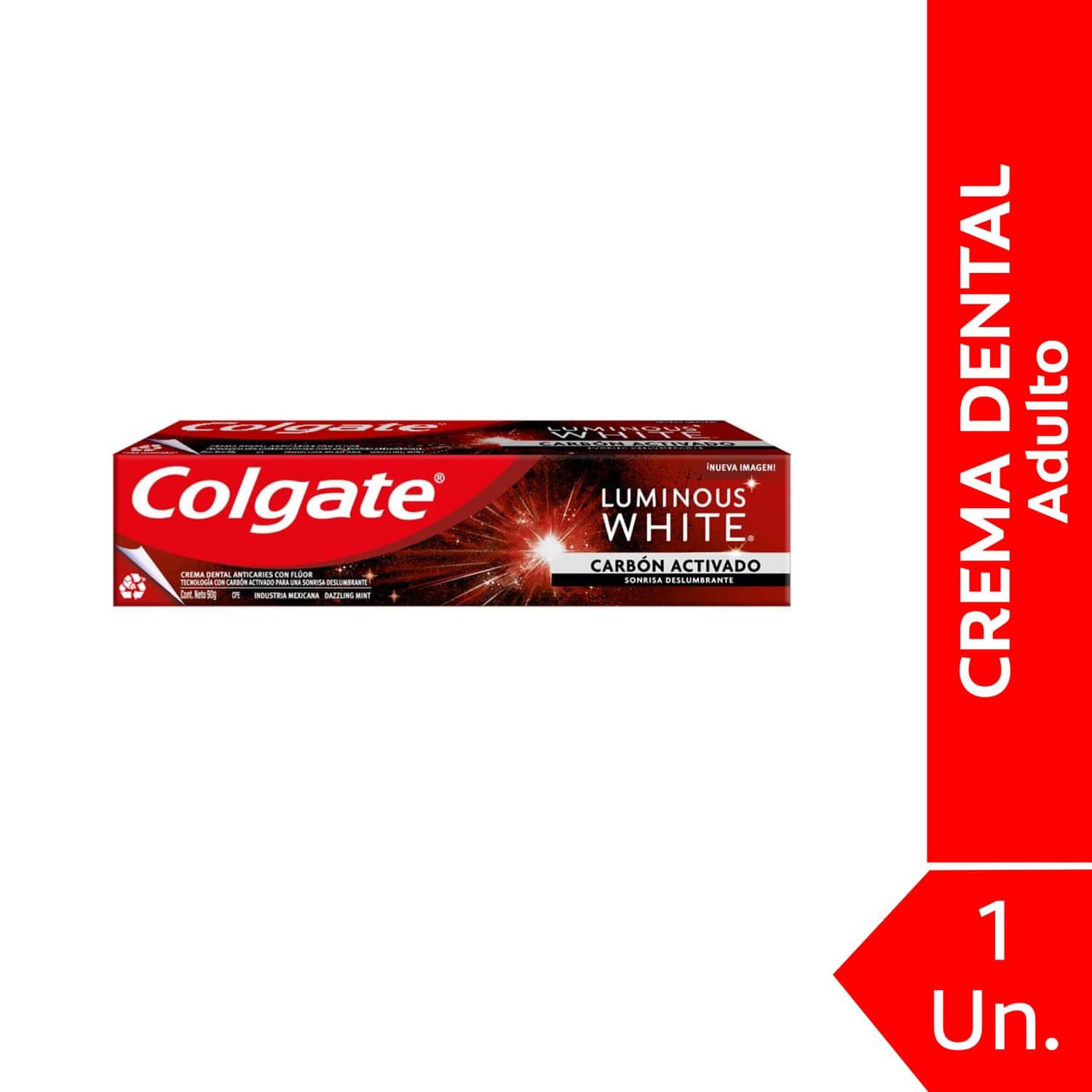 Pasta Dental Colgate Luminous White Charcoal