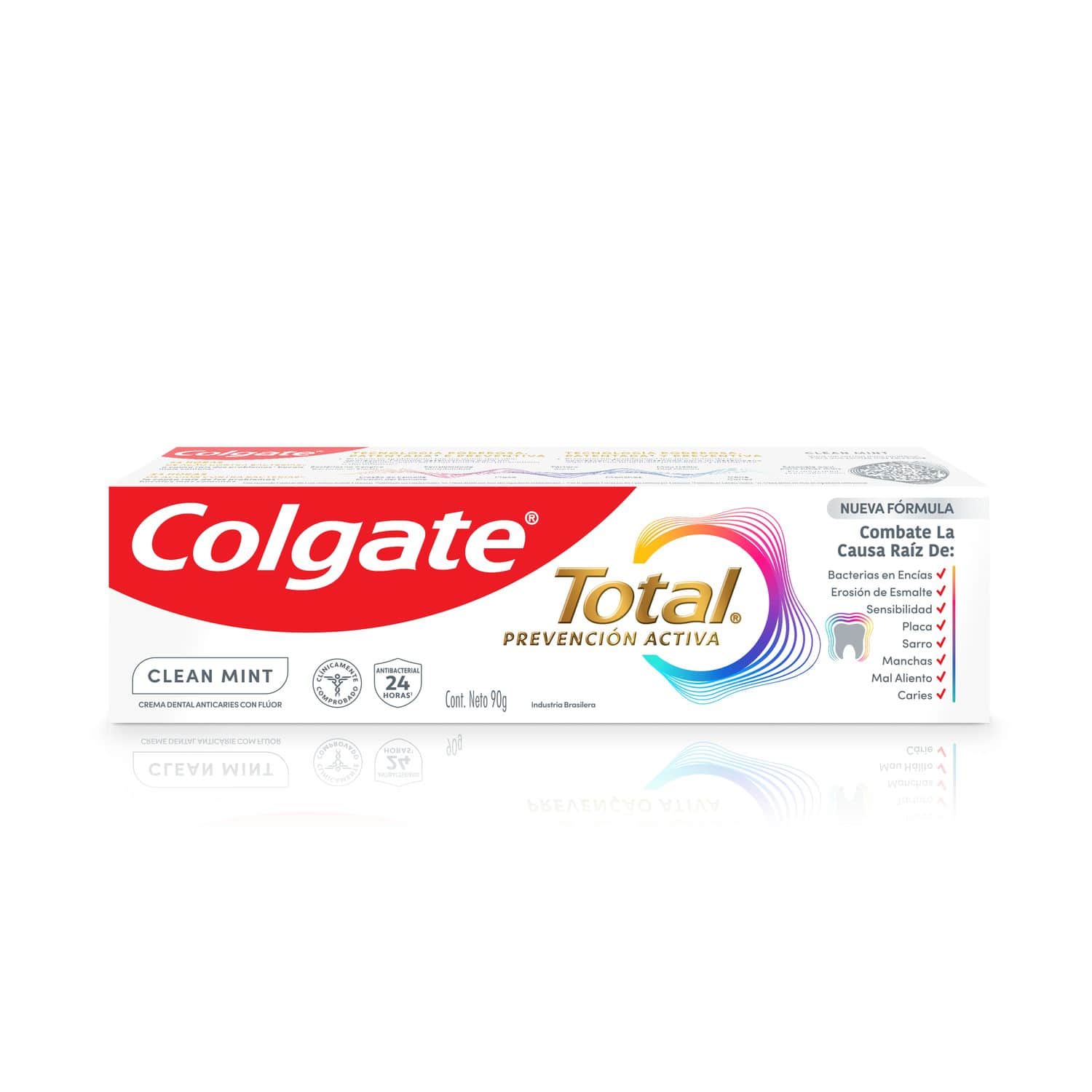 Pasta Dental Colgate Total Clean Mint 24 Horas de Prevención Activa