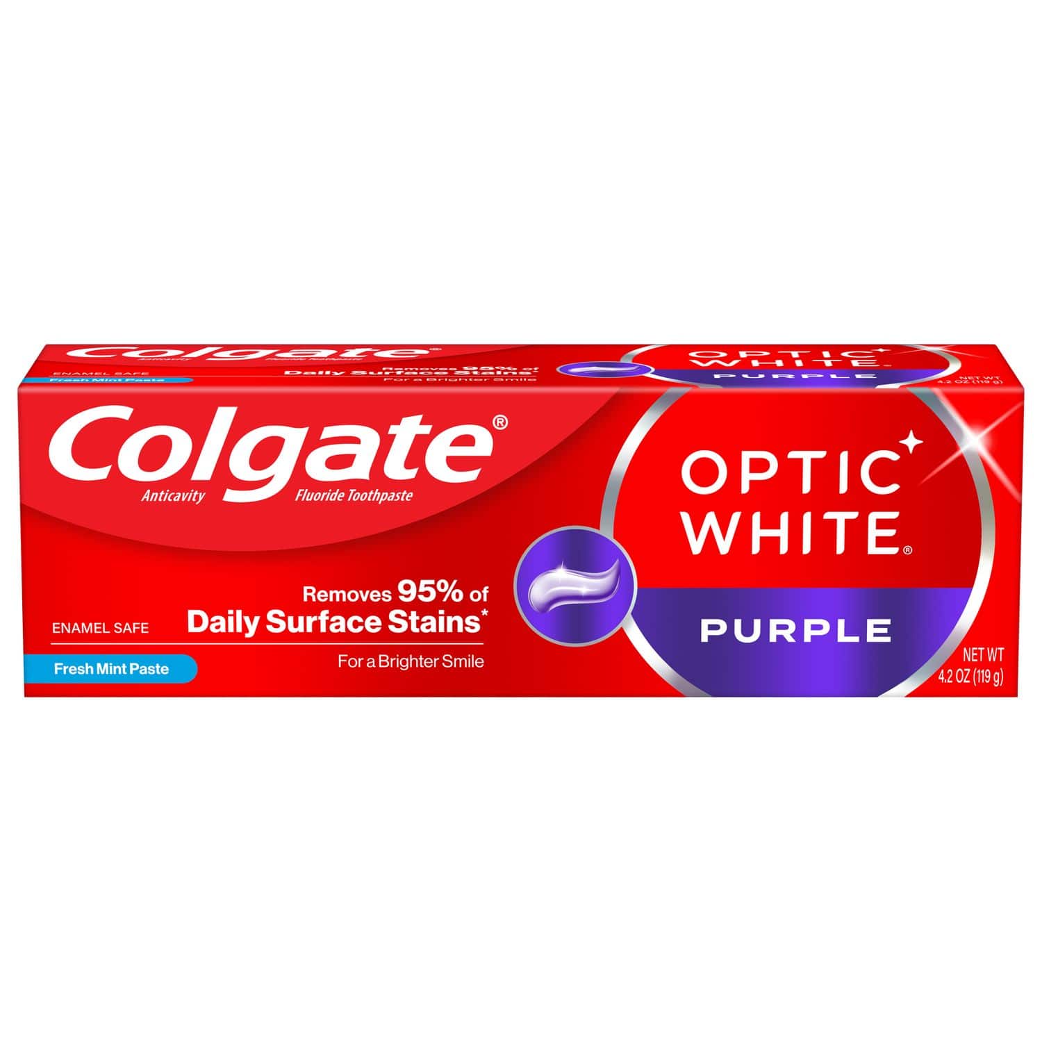 Crema dental Colgate Optic White Purple