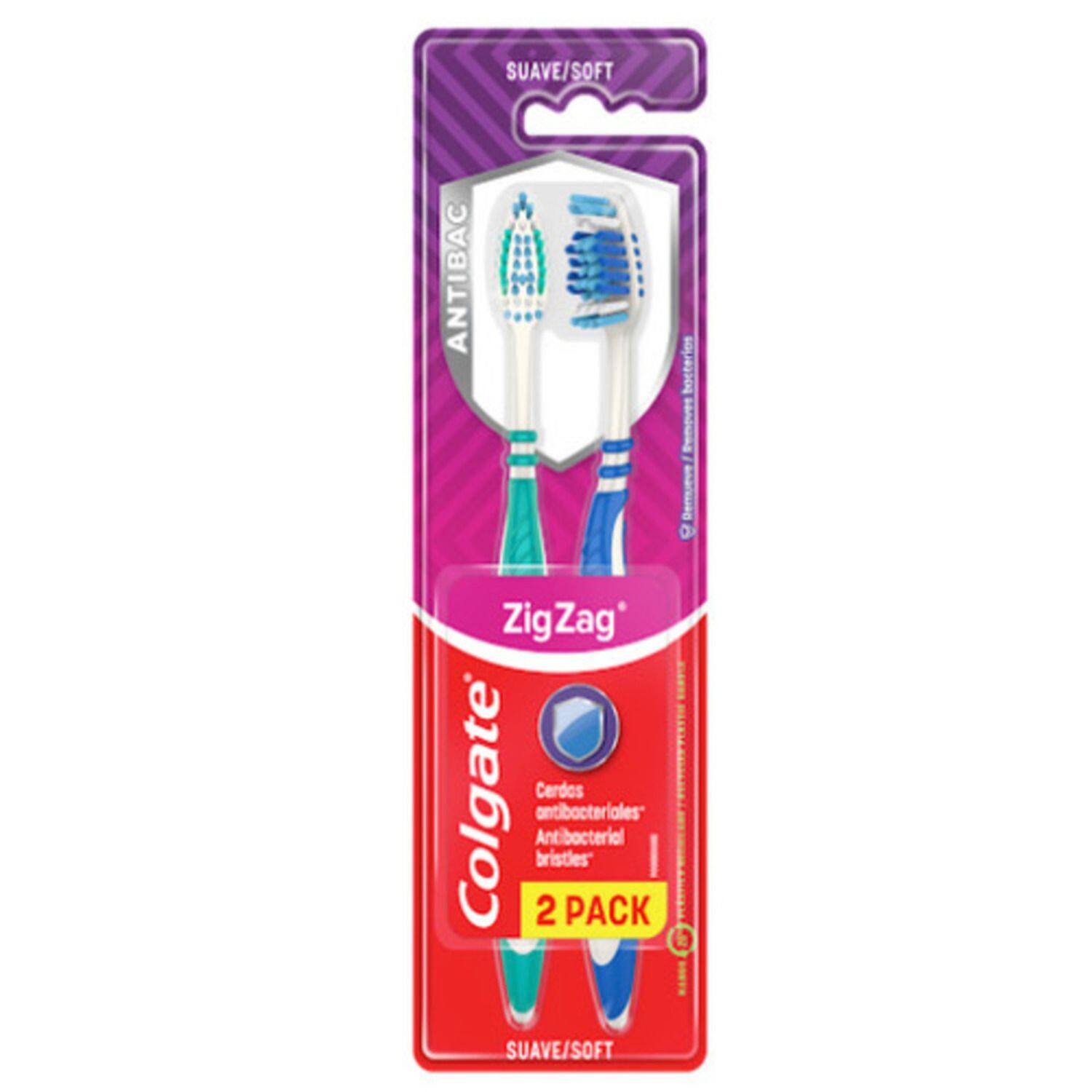 Cepillo De Dientes Colgate Zig Zag Charcoal Medio