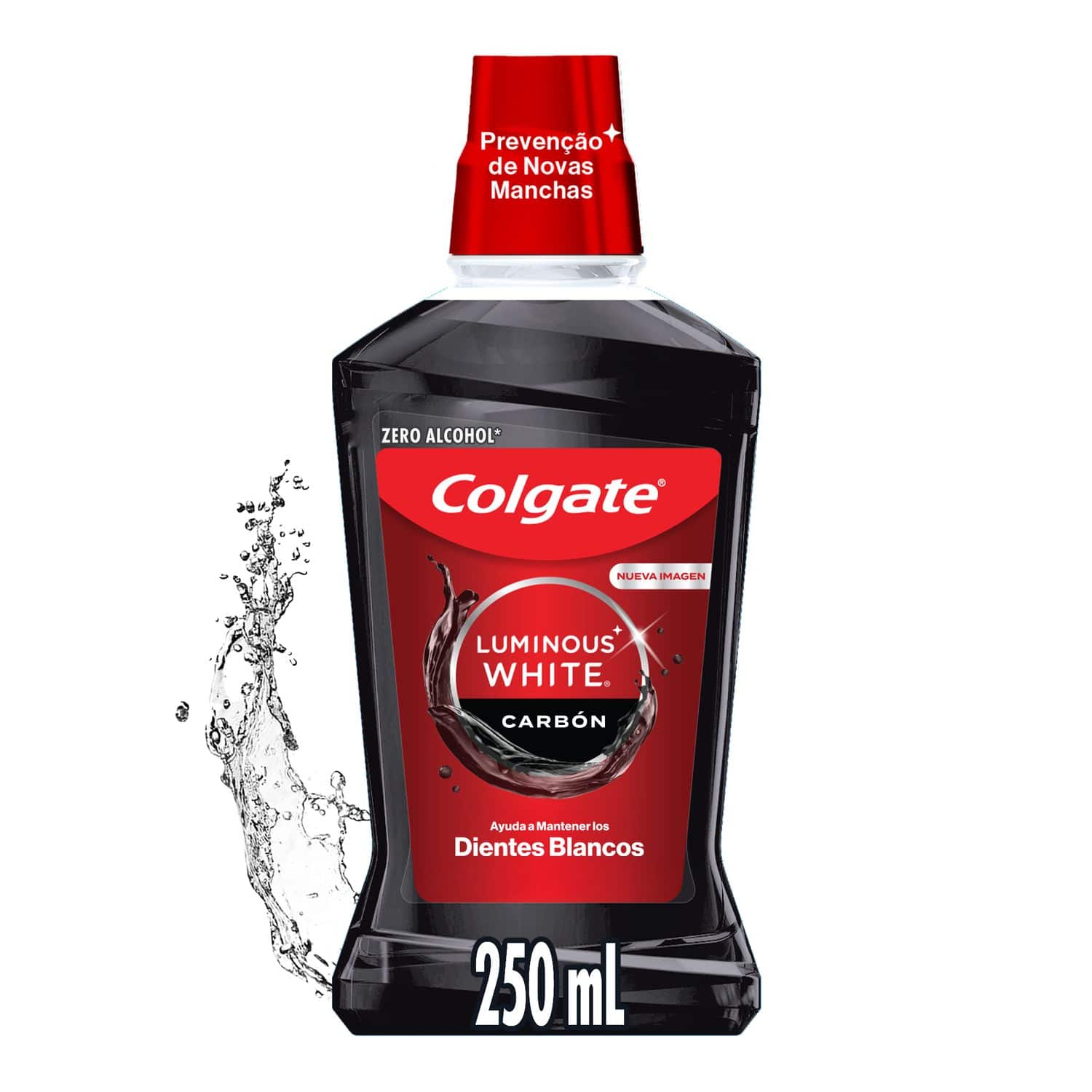 Enjuague bucal Colgate Luminous White Carbón