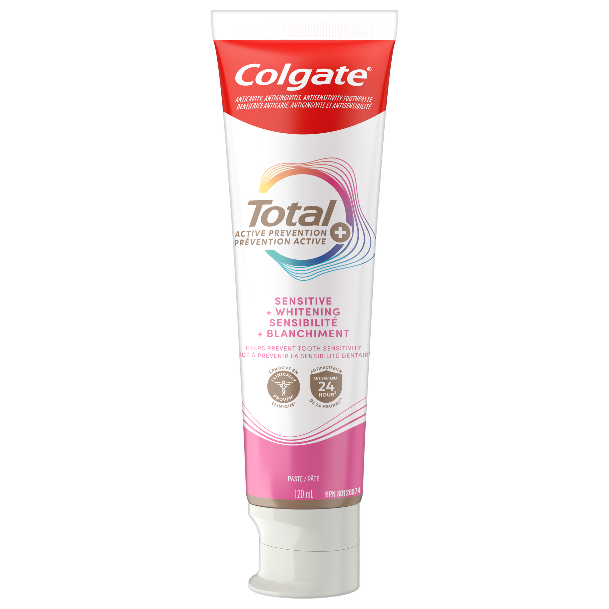 Colgate Total Prevention Active Plus dentifrice sensibilité et blanchiment