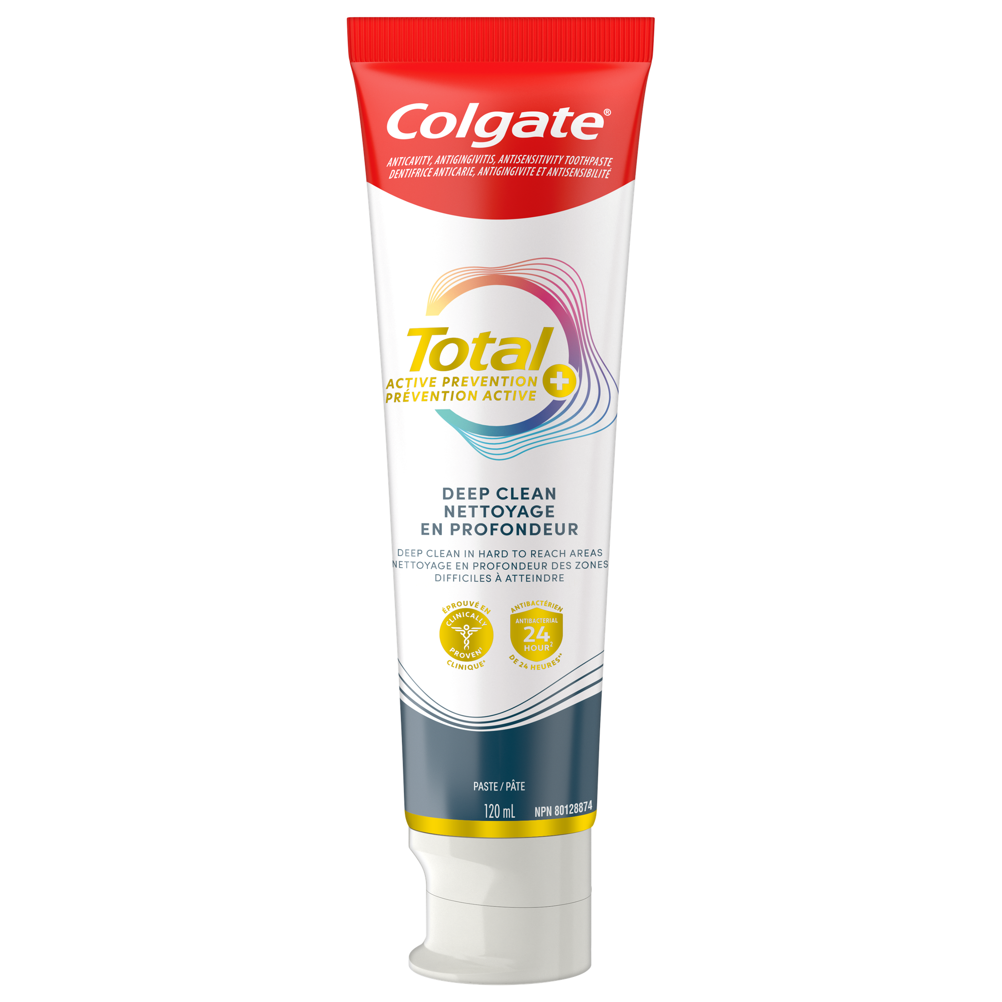 Colgate Total Prevention Active Plus dentifrice nettoyage profondeur menthe