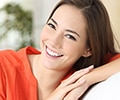 Young woman smiling