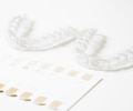 Tooth whitening kit with color samples