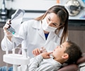 Kid at dentist