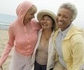 older women with snap-on dentures
