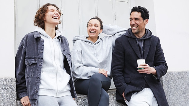 Group of friends smiling