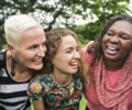 Women laughing after root canal surgery