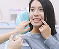 dentist and patient talking