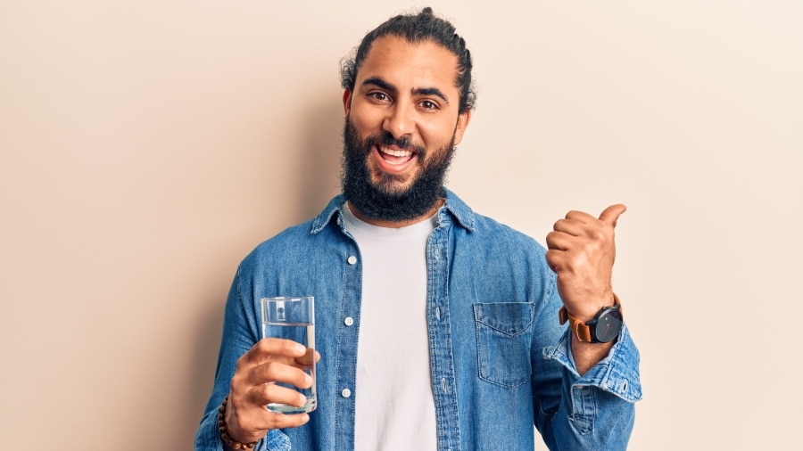 المياه والملح للاسنان