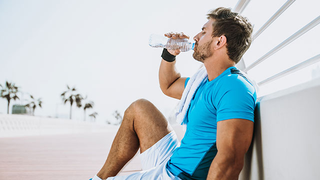 man doing work out and different exercises outdoor