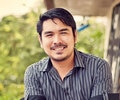 Asian man smiling