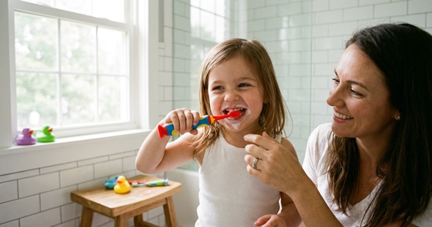 Kids eating icecream