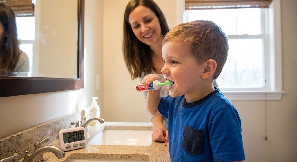 Niña disfruta de una paleta con su hermano bebé al aire libre