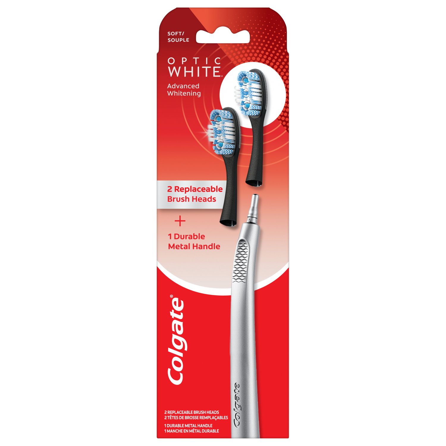 Colgate Replaceable Head Toothbrush Starter Kit, Optic White, | Colgate ...