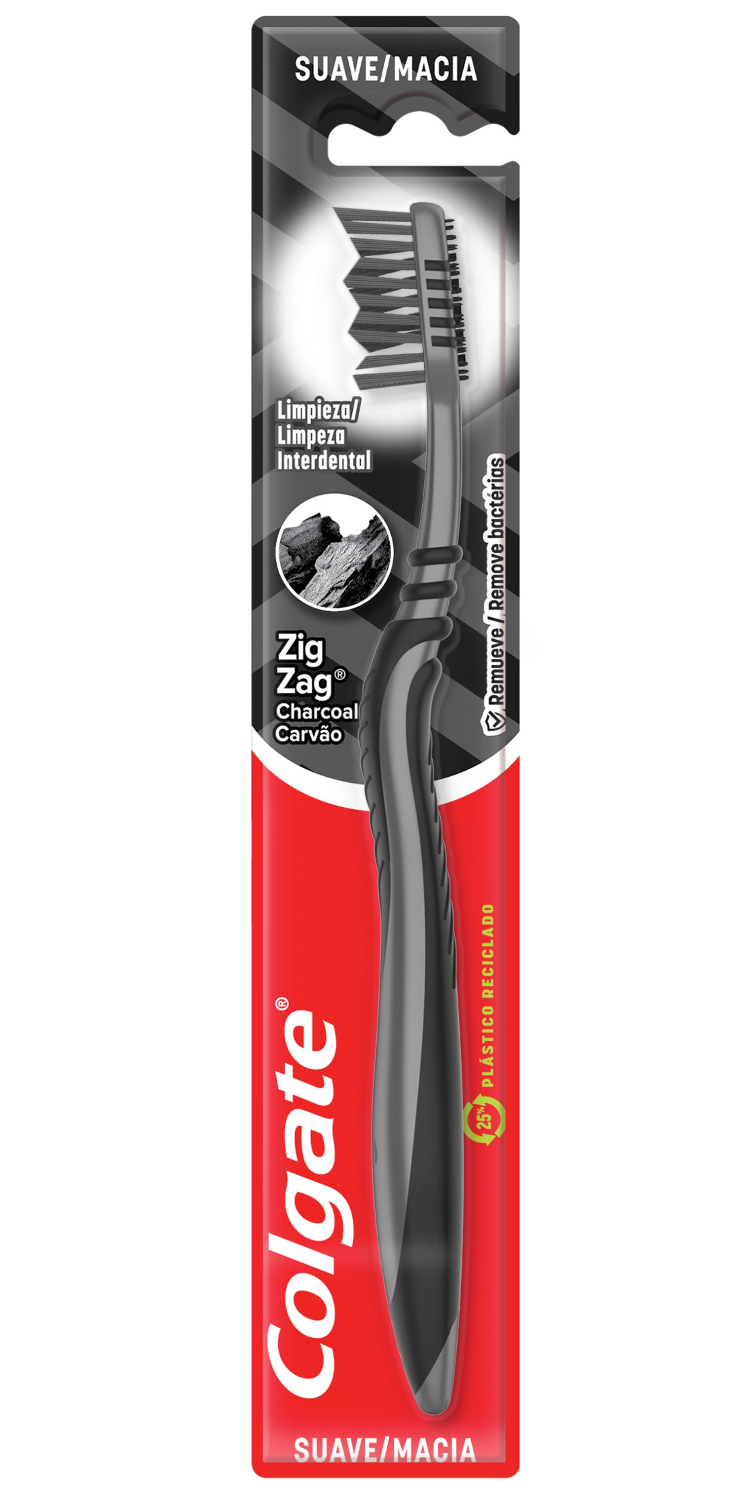 Cepillo de dientes Colgate Zig Zag Charcoal | Colgate ZigZag