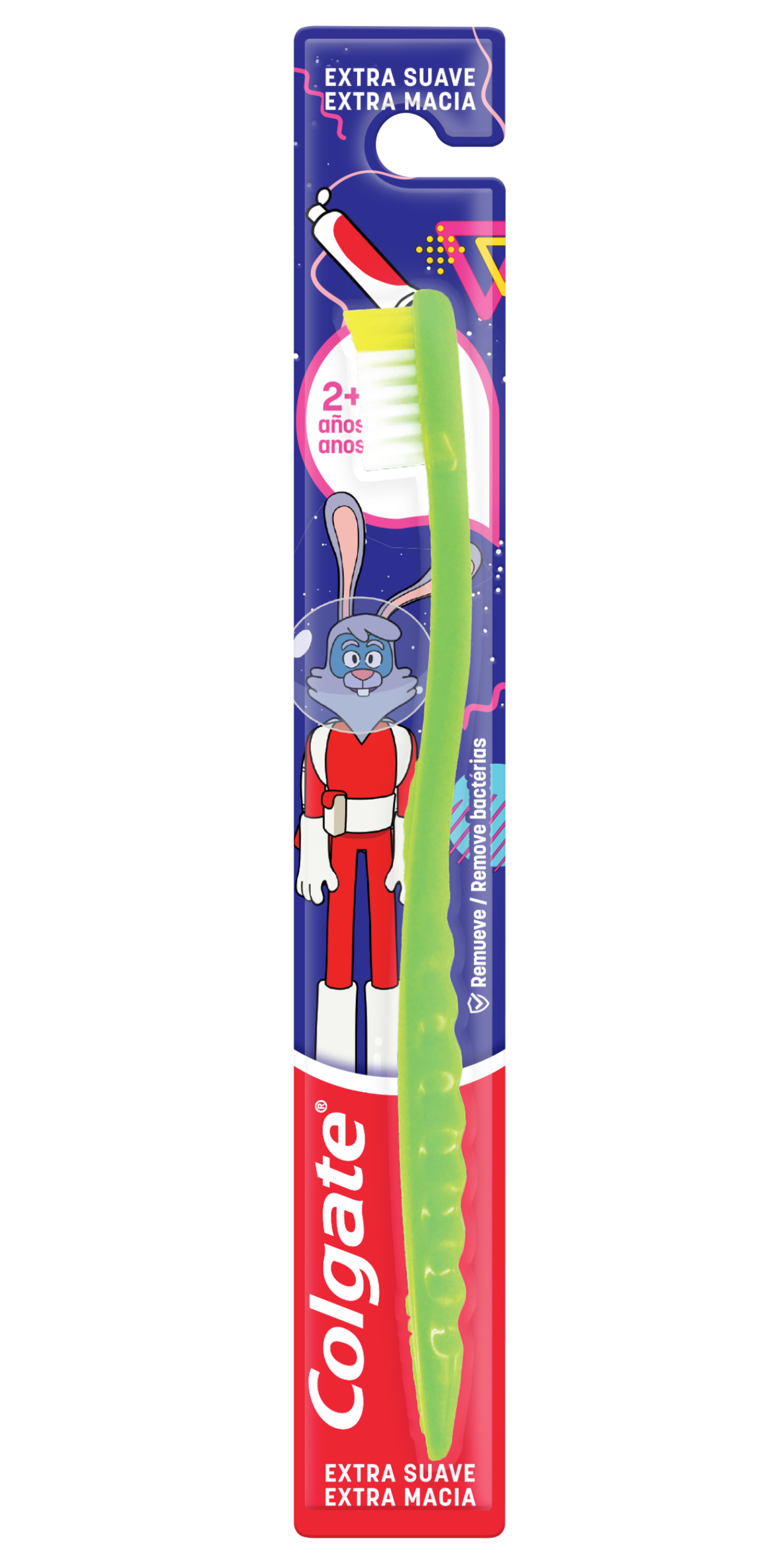 Tooth Defender Rabbit Colgate Cepillo de dientes Colgate Dr. Rabbit 2+ Años | Colgate Kids