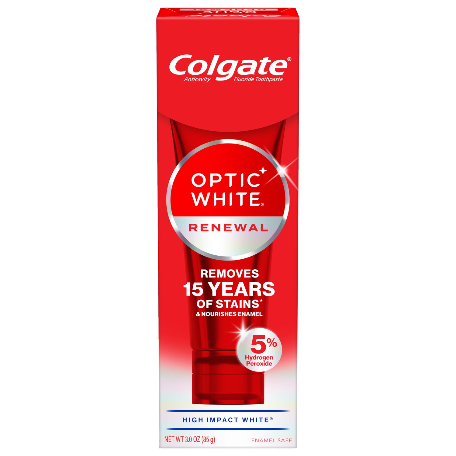 Crema dental blanqueadora Colgate Optic White Renewal, High Impact ...