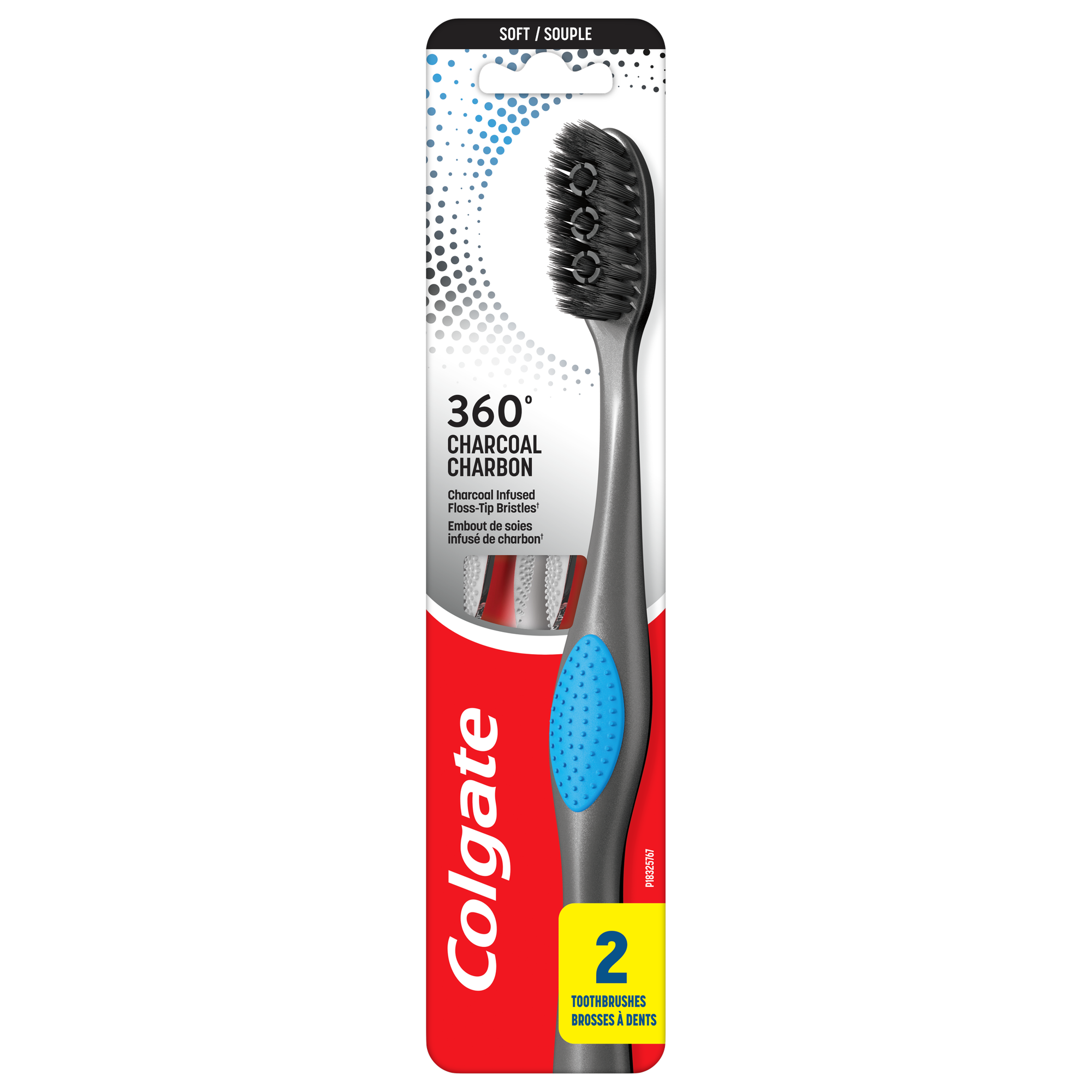 Colgate 360° brosse à dents souple anthracite adultes | Colgate 360