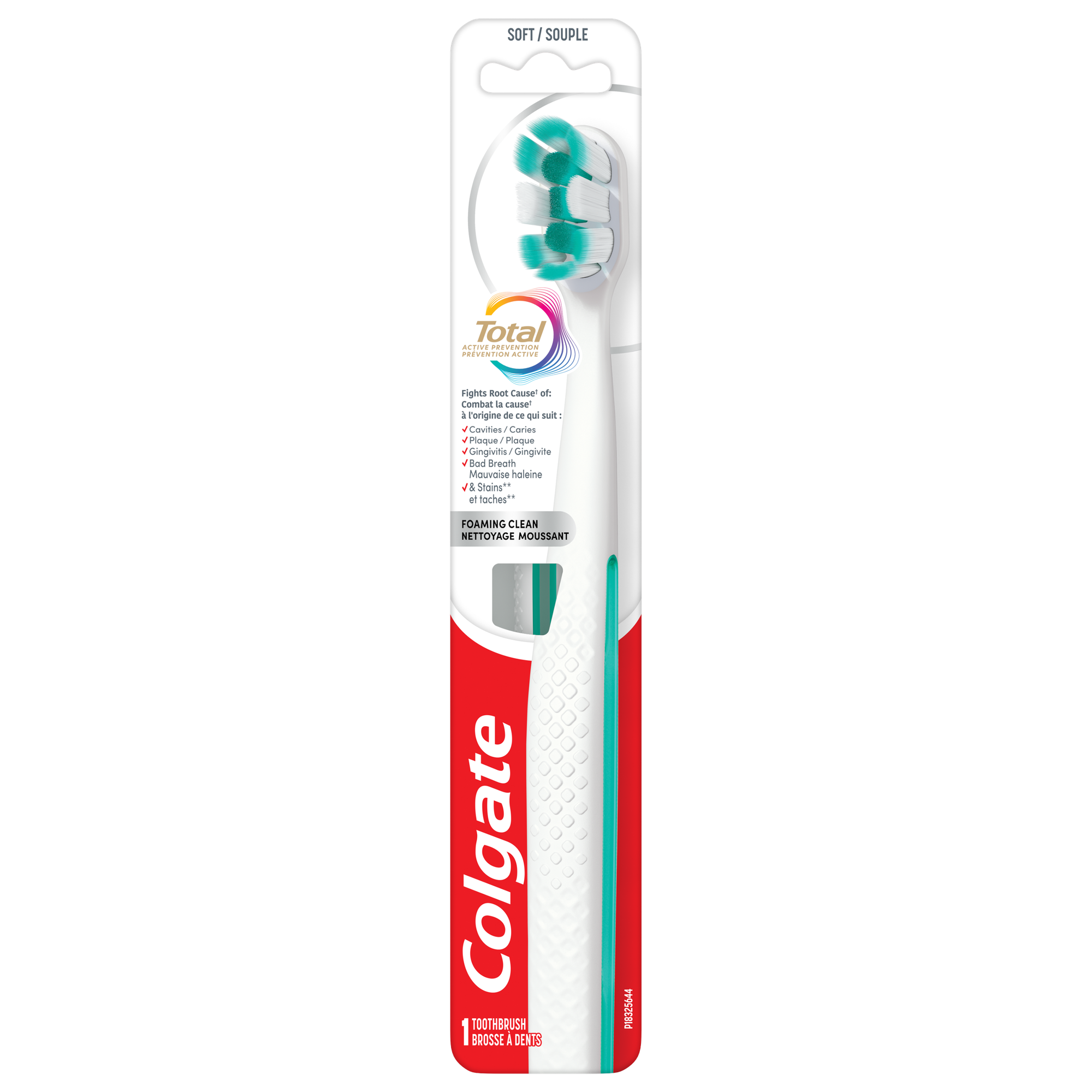 Colgate Total Active Prevention brosse à dents douce blanche | Colgate ...